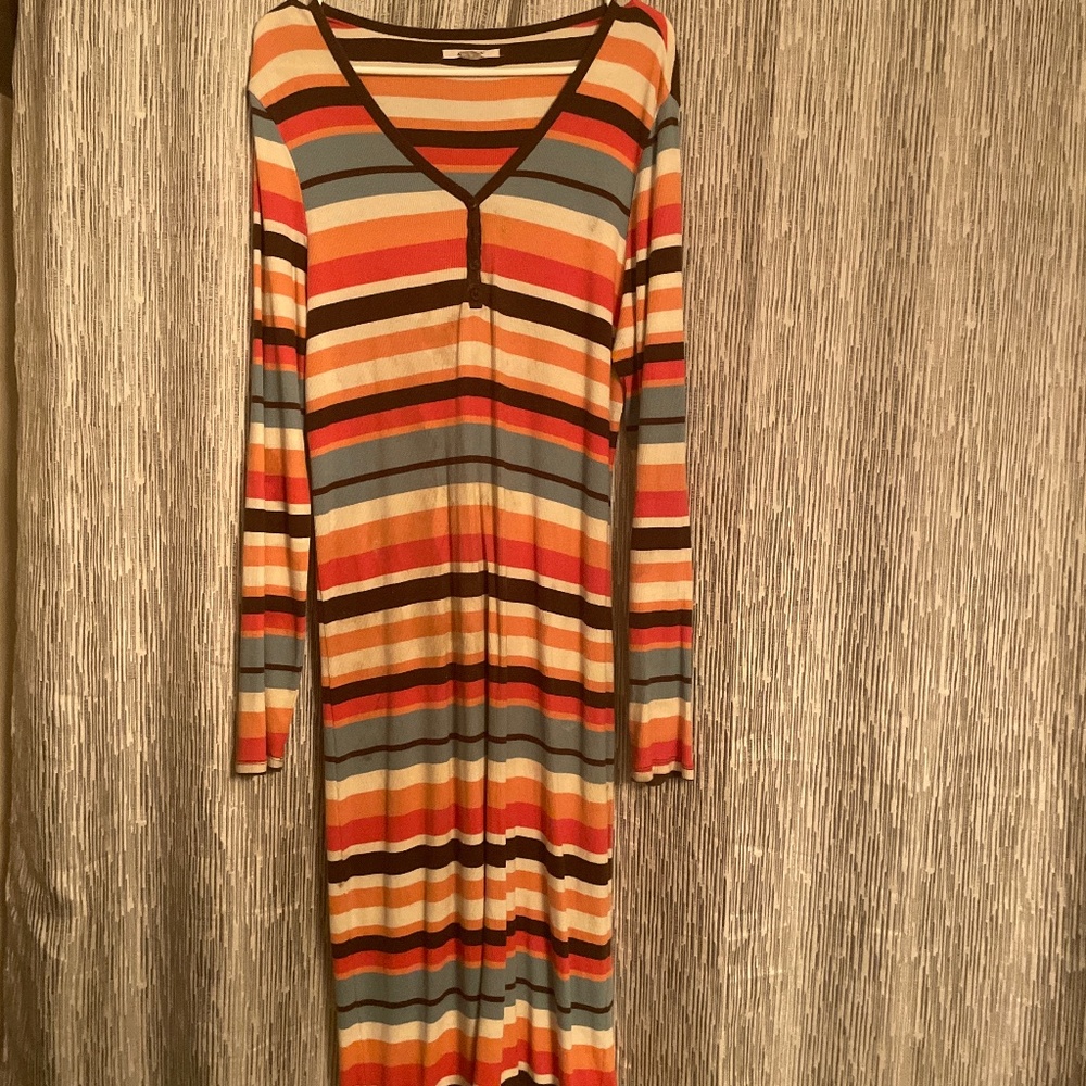 Long sleeve full length dress